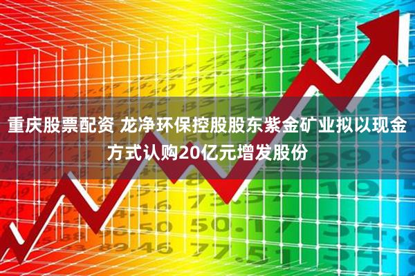 重庆股票配资 龙净环保控股股东紫金矿业拟以现金方式认购20亿元增发股份